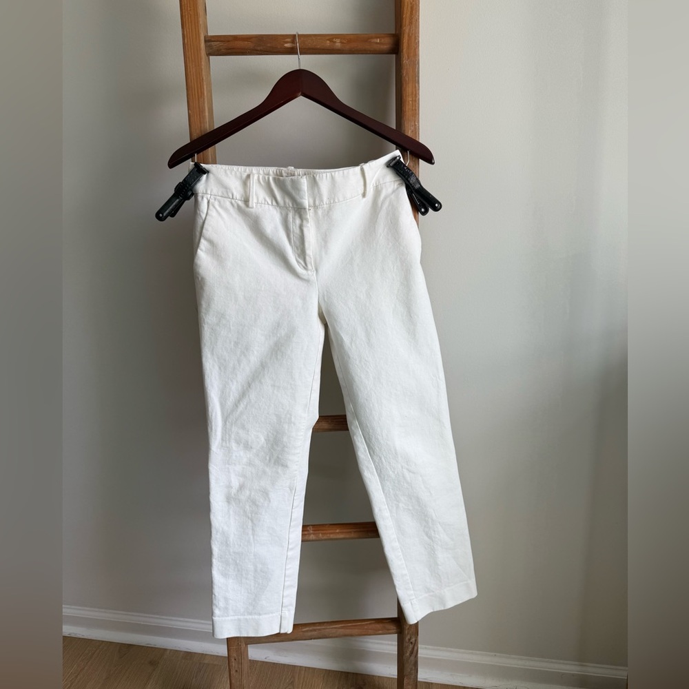 Ann Taylor Factory White Tailored Pants – Size 0